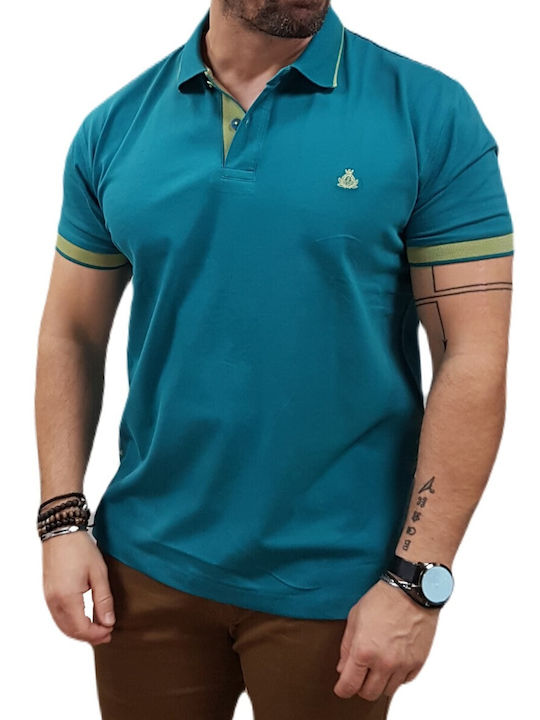 Visconti Herren Kurzarmshirt Polo Petrol