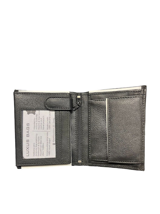 Leather Men's Wallet Classic with RFID Black
