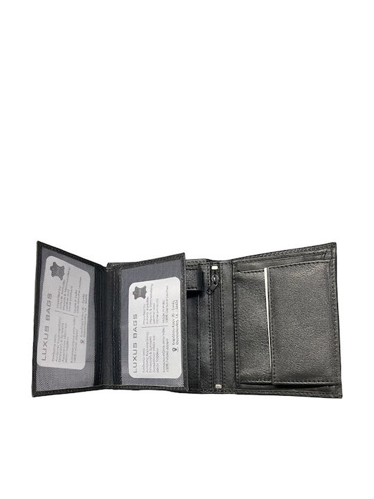 Leather Men's Wallet Classic with RFID Black