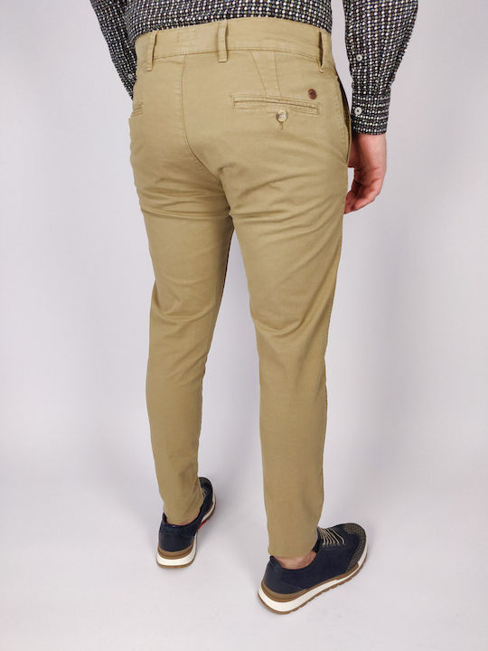 Trousers Chino in Skinny Fit Brown