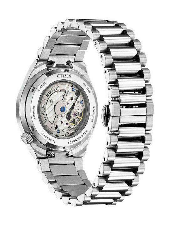 Citizen Tsuyosa Men's Watch 40mm Automatic with Silver Metal Bracelet