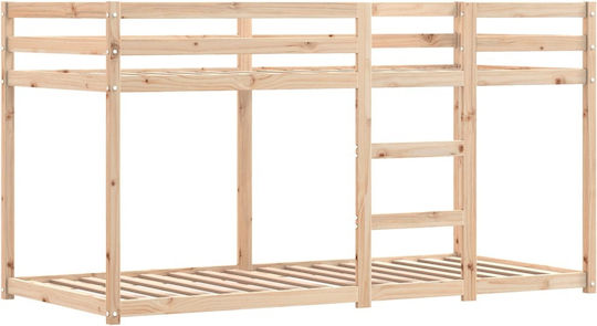 Kids Bed Loft Bed Single Pink for Mattress 90x200cm