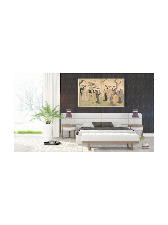 Group Six Geisha Under Cherry Πίνακας σε Καμβά 100x70cm
