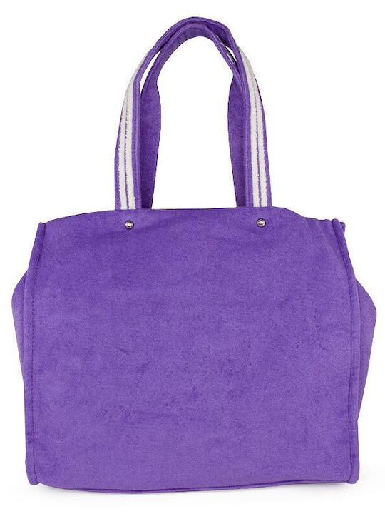 Υφασμάτινη Γυναικεία Shopper Τσάντα Μωβ