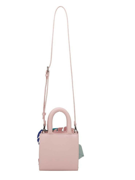 Leder Damentasche Umhängetasche Rosa
