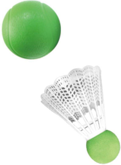 Set de badminton pentru copii Zola, cu plasă, rachete și minge din plastic