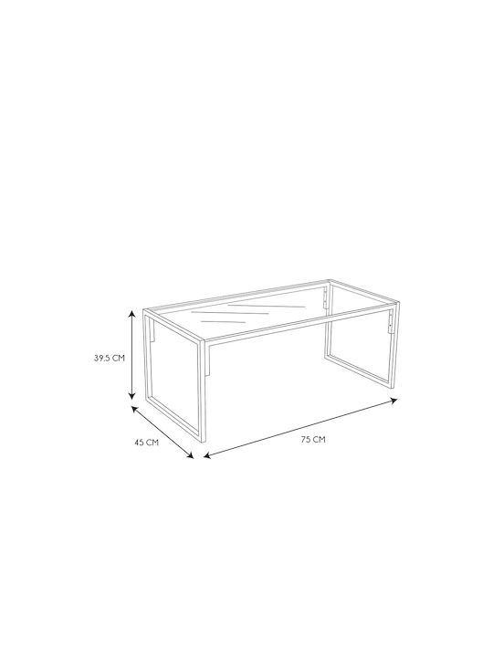 Set Cameră De Zi Pentru Exterior 4 Piese Metal/Sticlă/Poliester