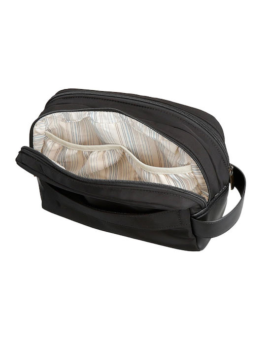 Toiletry Bag Morgan in Black color 21cm