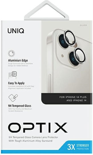 Uniq Optix Προστασία Κάμερας Tempered Glass Ασημί για το iPhone 14