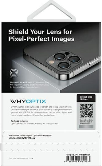 Uniq Optix Προστασία Κάμερας Tempered Glass Ασημί για το iPhone 14