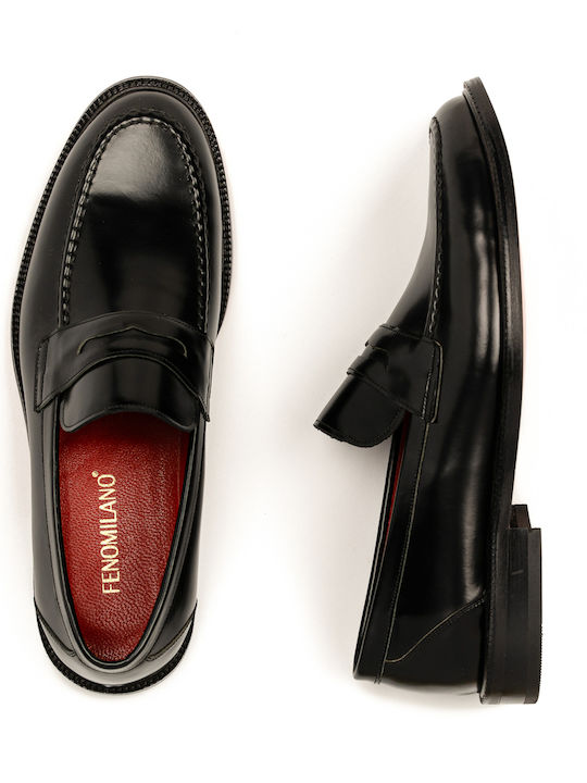 Men's Leather Moccasins Black