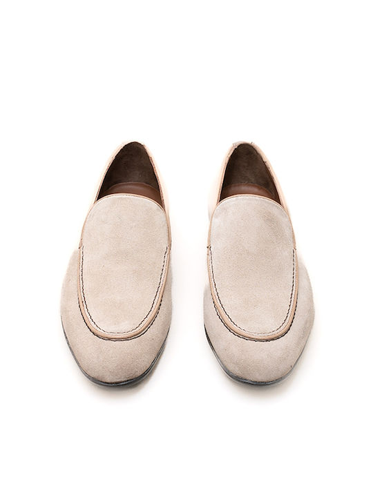 Sider Collection Men's Suede Moccasins Beige