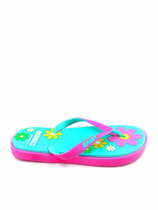 Παιδικές Σαγιονάρες Flip Flops Τιρκουάζ