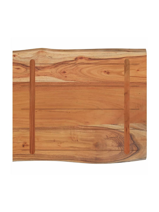 vidaXL Rectangular Table Surface made of Solid Wood Acacia 70x60x2.5cm 370619 1pcs