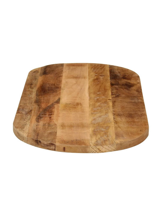 vidaXL Oval Table Surface made of Solid Wood Mango 100x40x2.5cm 370104 1pcs