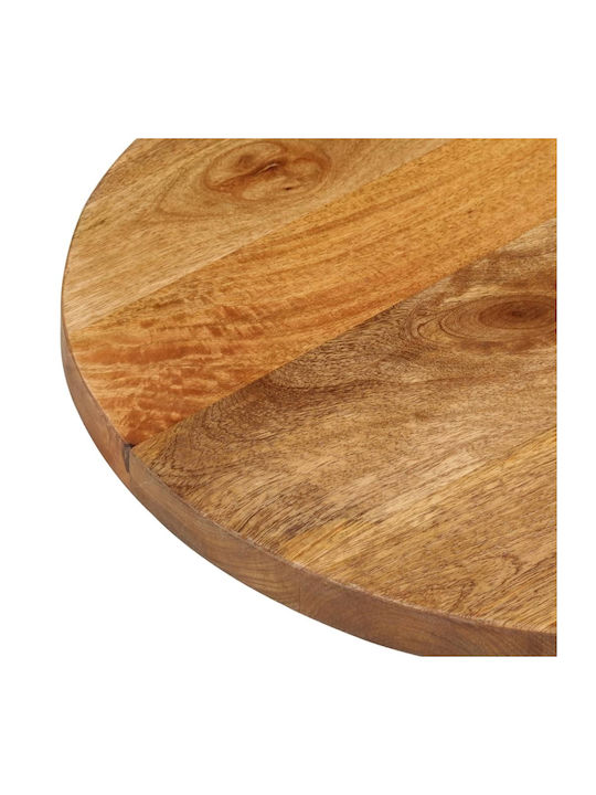 vidaXL Oval Table Surface made of Solid Wood Brown 120x60x3.8cm 370160 1pcs