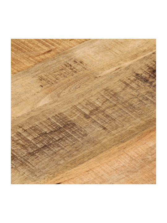 vidaXL Round Table Surface made of Solid Wood Brown 40x40x2.5cm 370001 1pcs
