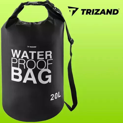 Trizand Wasserdichte Tasche Rucksack mit einer Kapazität von 20 Litern Schwarz