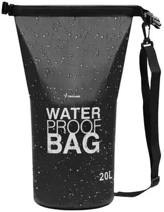 Trizand Wasserdichte Tasche Rucksack mit einer Kapazität von 20 Litern Schwarz