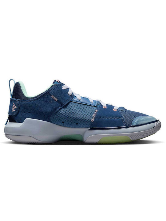 One Take 5 Low Basketball Shoes Stone Blue / Mystic Navy / Midnight Navy / Bleached Coral
