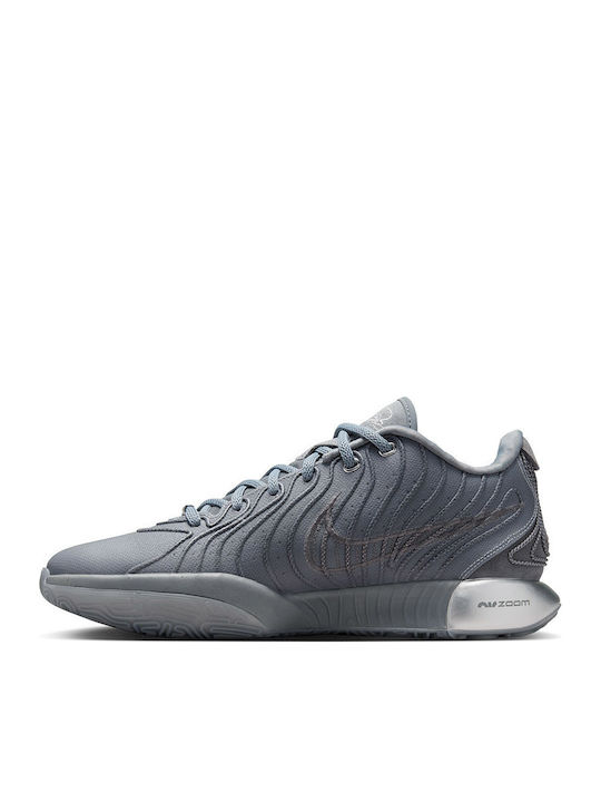 LeBron XXI Low Basketball Shoes Cool Grey / Metallic Silver / Iron Grey