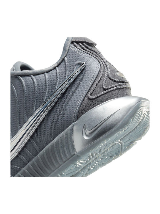 LeBron XXI Low Basketball Shoes Cool Grey / Metallic Silver / Iron Grey