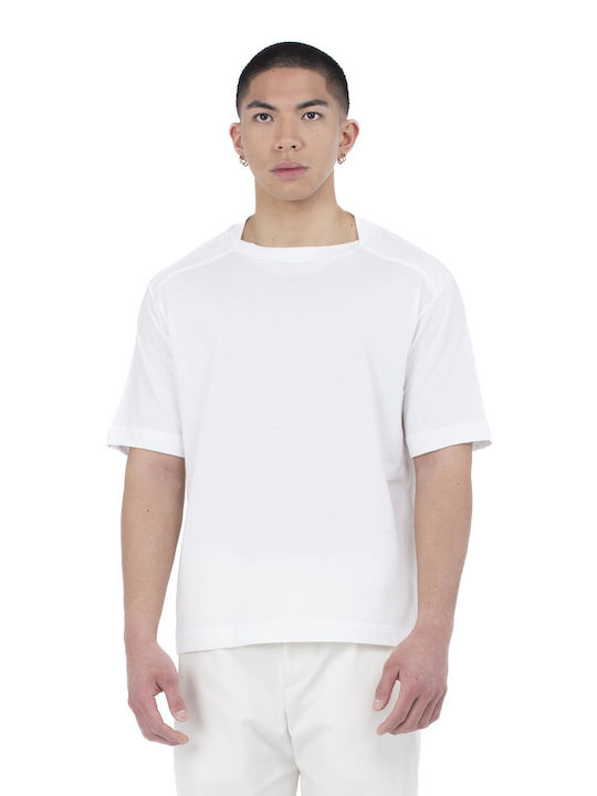 Ne En Aout T-shirt Bărbătesc cu Mânecă Scurtă Off White