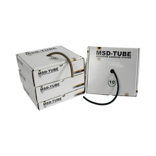 MVS In Motion Widerstandsbänder Gymtube / Elastisches Band Mäßig mit Griffen Rot 30m