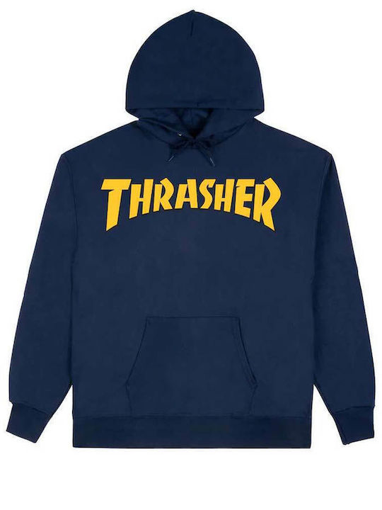 Thrasher Herren Sweatshirt mit Kapuze Blue