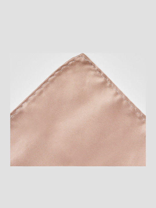 Beige Satin Pocket Handkerchief Microfiber Aristoteli Bitsiani
