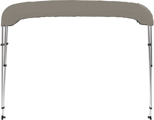 vidaXL Tenta Barca Aluminiu M184xL189xH135cm Gri Culoare