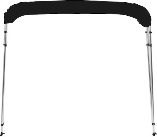 vidaXL Tenta Barca Aluminiu M236xL228xH127cm Negru Culoare