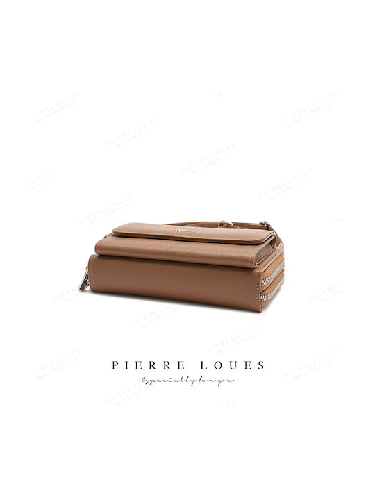 Pierre Loues Din piele Geantă de damă Crossbody Albastră