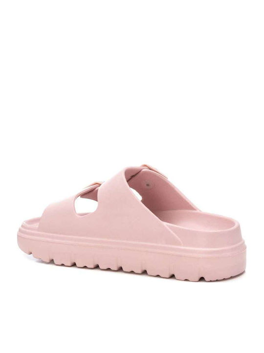 Damen Zehentrenner Im Stil Pédila Mit Plattform In Rosa Farbe