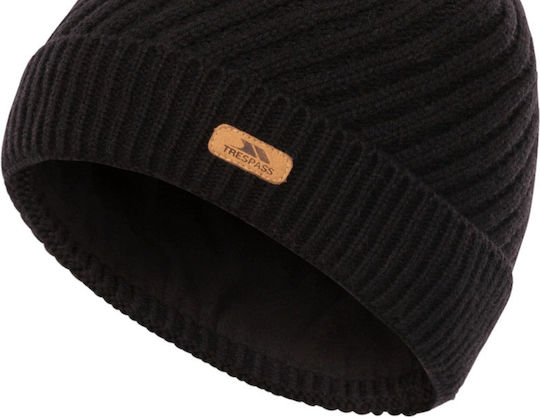 Pom Pom Beanie Frauen Beanie Gestrickt in Schwarz Farbe