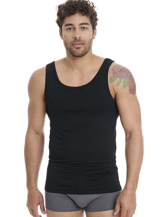 Men's Undershirt Sleeveless in Black Color