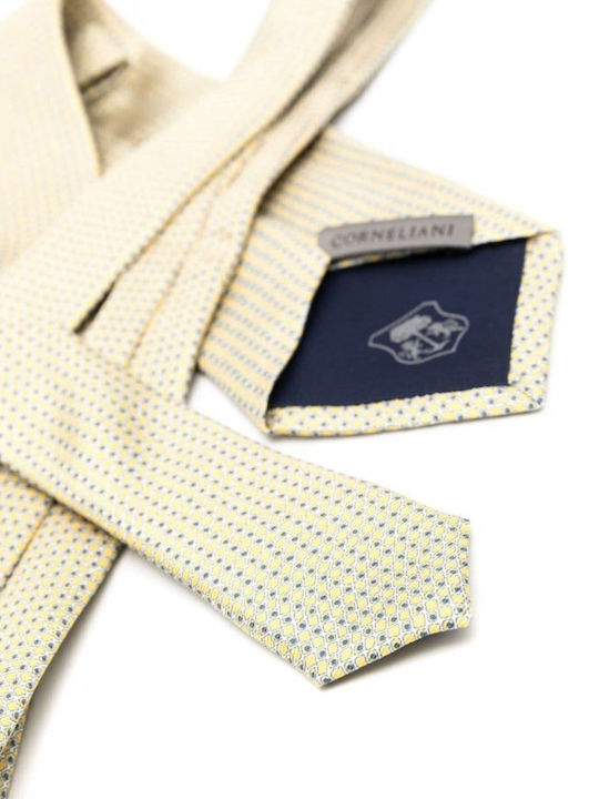 CC Collection Corneliani Men's Tie Silk in Yellow Color