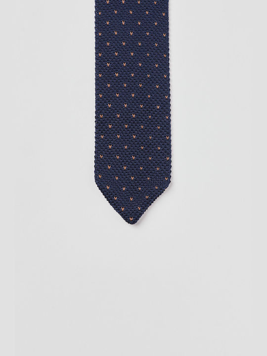 Aristoteli Bitsiani Men's Tie Knitted Printed in Blue Color