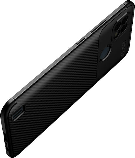 Αντικραδασμική Θήκη Tpu Oppo Realme C21 Carbon Fiber Texture Καφέ