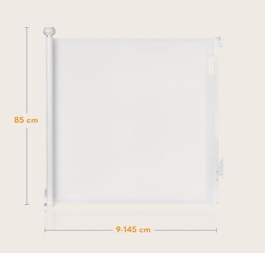 Lionelo Thea Klappbar Sicherheitstür Einfache Installation aus Kunststoff in Gray Farbe 140x85cm 1Stück