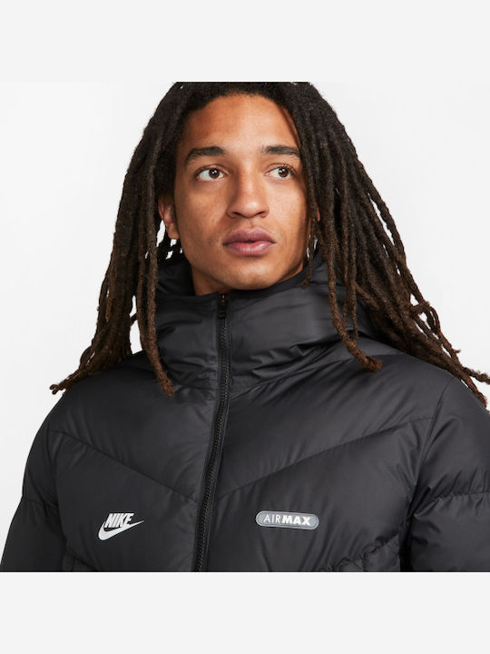 black nike air jacket