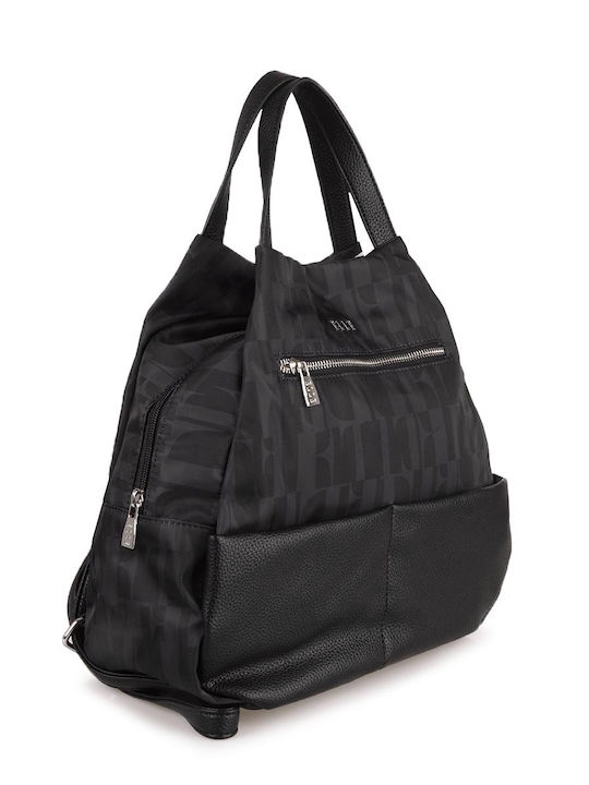 Elle Damen Tasche Rucksack Schwarz