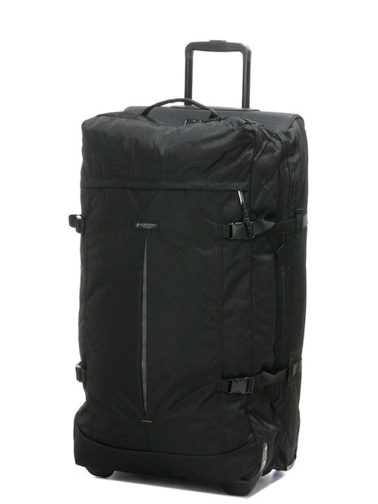 Reisetasche - Rollkoffer 76x40x29 Schwarzer Stoff 2 Räder 28noi922 28922-01