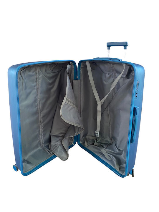 Ormi Esh-1240 Hard Polypropylene Suitcase Height 55cm Blue 55x40x22cm