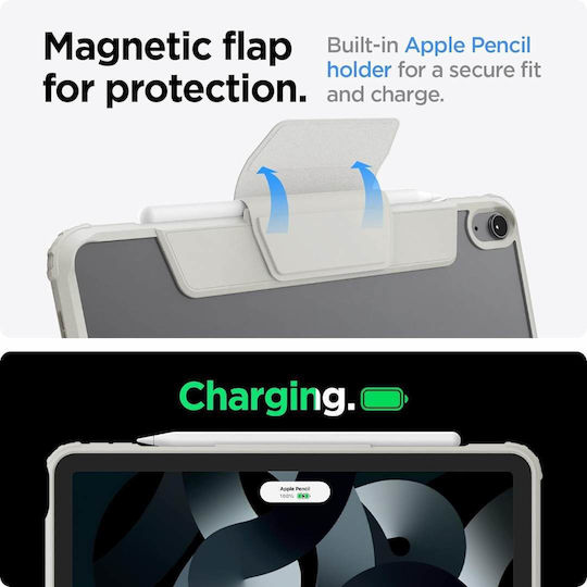 Spigen Sgp Air Skin Pro Folio Калъф за Apple Ipad Air 10.9 5th 2022 Ipad Air 10.9 4th 2020 Сив Acs06074