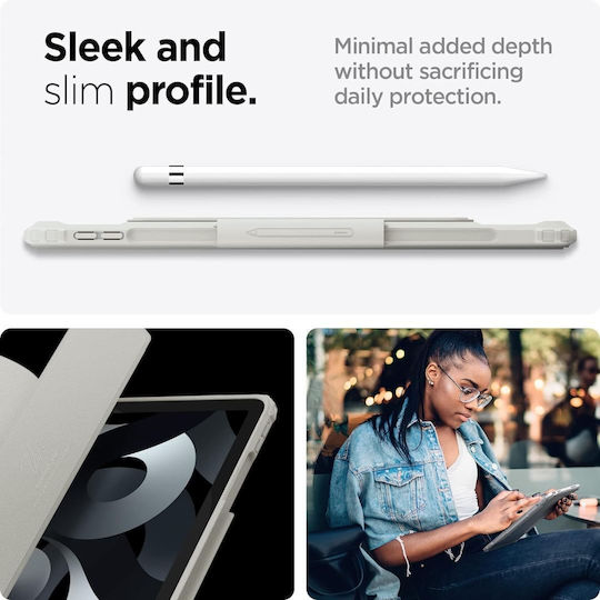 Spigen Sgp Air Skin Pro Folio Калъф за Apple Ipad Air 10.9 5th 2022 Ipad Air 10.9 4th 2020 Сив Acs06074