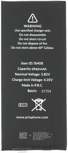 Oem Akku Prio Iphone Xr 2942mAh Ohne PCB-Band Nur Zelle