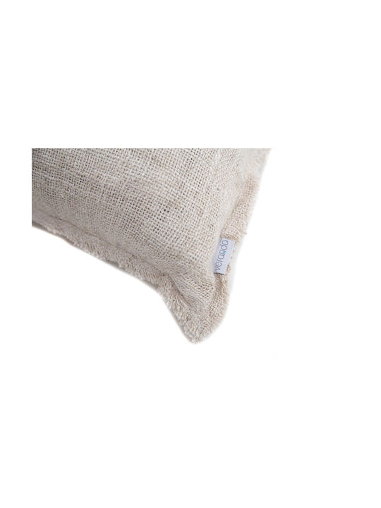Soulworks Decorative Pillow Case Bell Made of 100% Cotton Natural Waffle 40x60cm