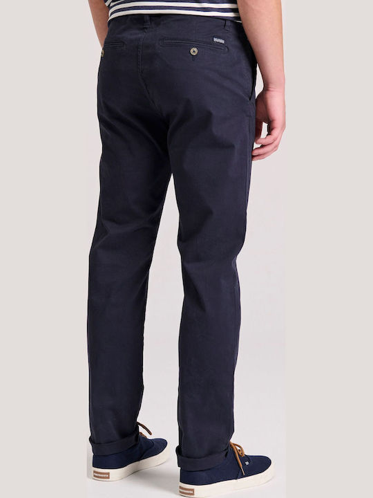 Trousers Chino Elastic in Regular Fit Navy Blue