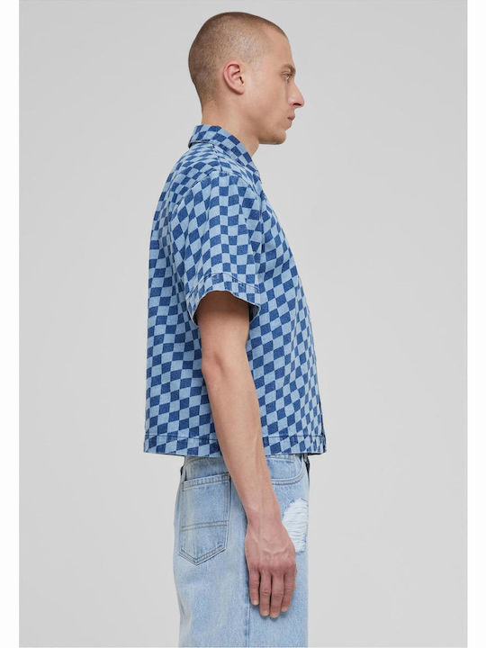 Kurzärmlig Hemd Geprüft Blue